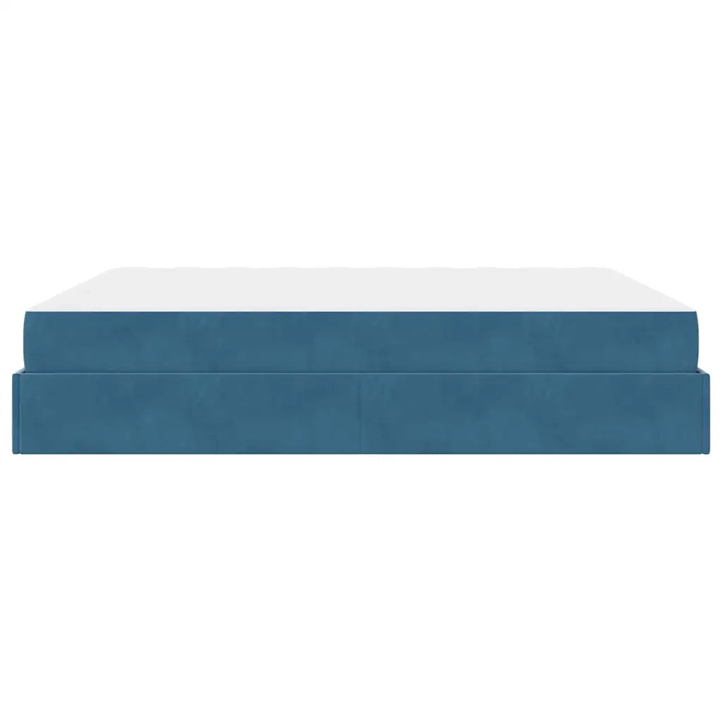 vidaXL Struttura del letto Blu 180 x 200 cm Velluto