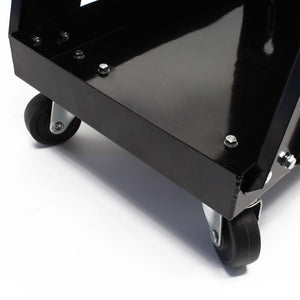 Carrello porta saldatrice max 45 kg, 3 ripiani con vano bombola, Carrello da officina per saldatura