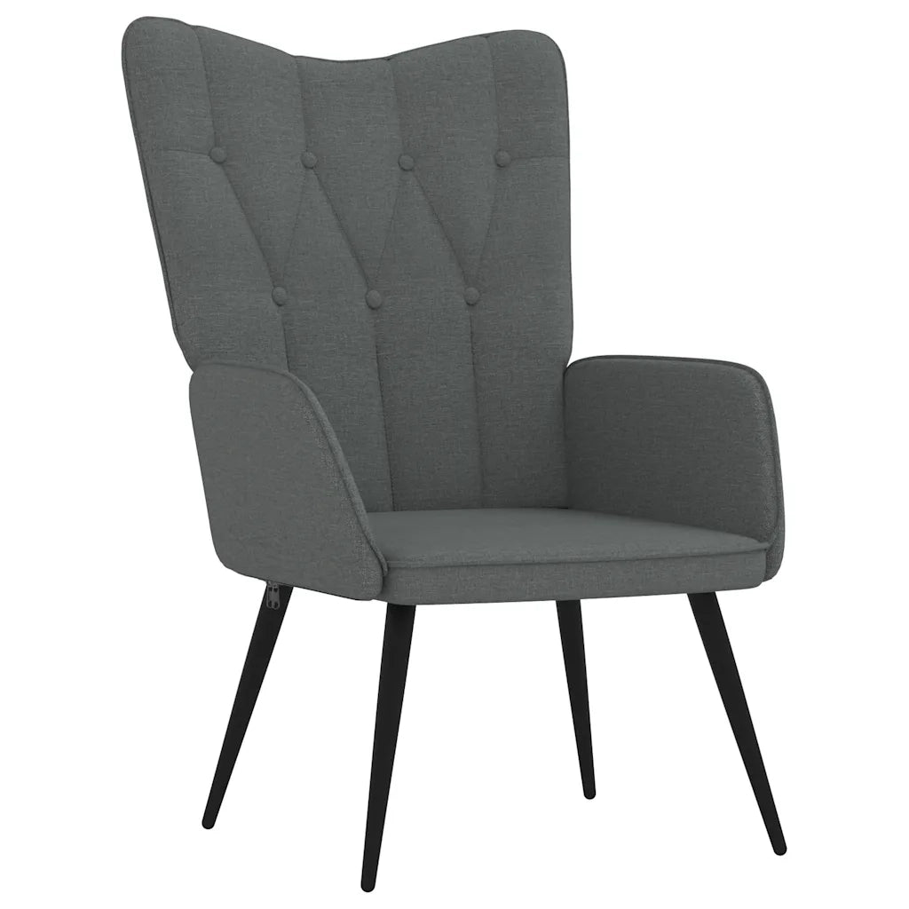 Poltrona Relax Grigio Scuro in Tessuto 327546