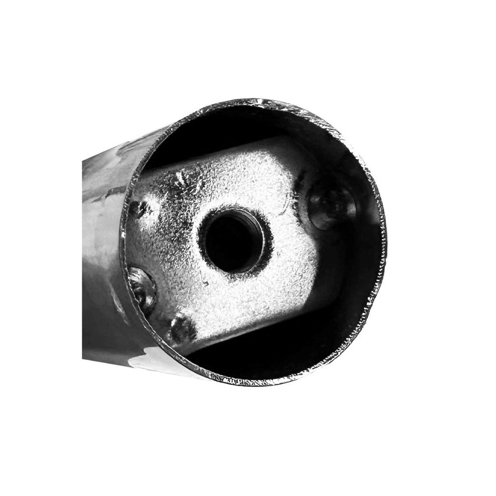 Piede in metallo cromato diametro 4,2 cm altezza 15 cm