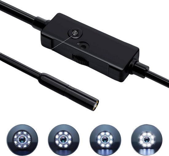 Endoscoop Premium per iPhone - Cassetta d'ispezione - Cassetta di camera - Cassetta di controllo - Impermeabile - Cassetta di camera HD - Versione premium