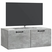 Mobile TV da Muro | Armadietto TV | Mobile Porta TV Grigio Cemento 78,5 x 41 x 30 cm