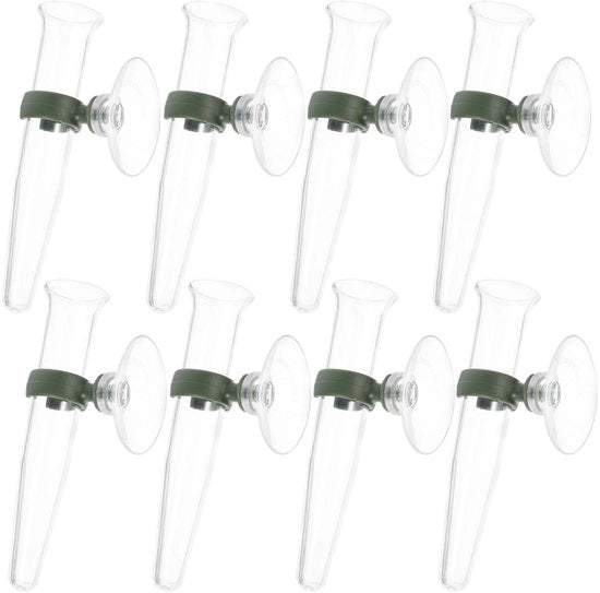 Set di supporti per piante 8 pezzi - supporto per piante - fissaggio alla parete - beccuccio - idratazione - TPU trasparente - estensione di flessibilità - vaso per piante