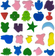 Sfere di pittura da 24 pezzi - Set di pennelli per bambini - Attrezzatura per hobby - Pennelli per bambini - Schiuma sicura - Stimola la creatività - Pennelli per pittura