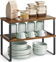 Set di erbe da appendere - set di 4 - telaio metallico - inchiostro nero - stile vintage marrone scuro