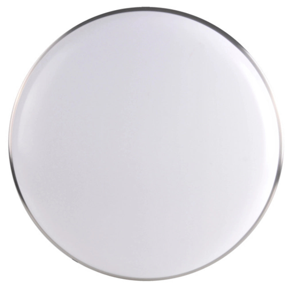 Plafoniera LED Polux Metis 38cm bianco/cromo 4000K 24W