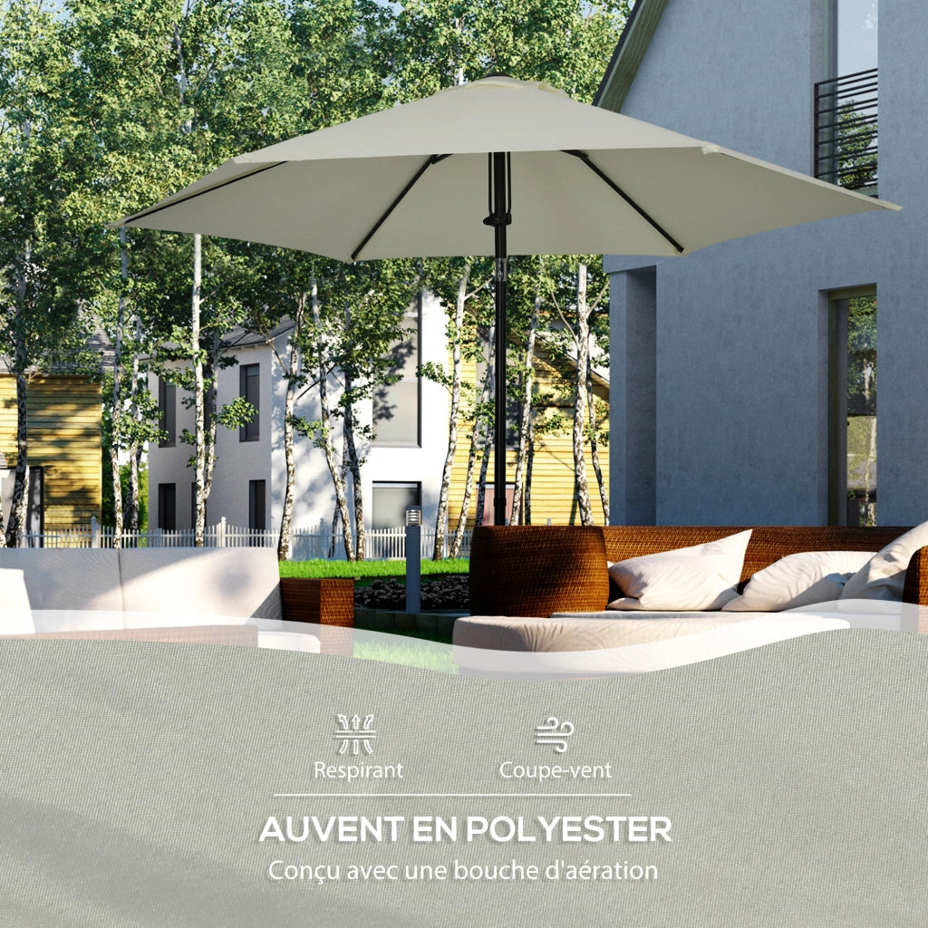 Ombrellone da giardino inclinabile ¨C Minimal ¨C grigio chiaro
