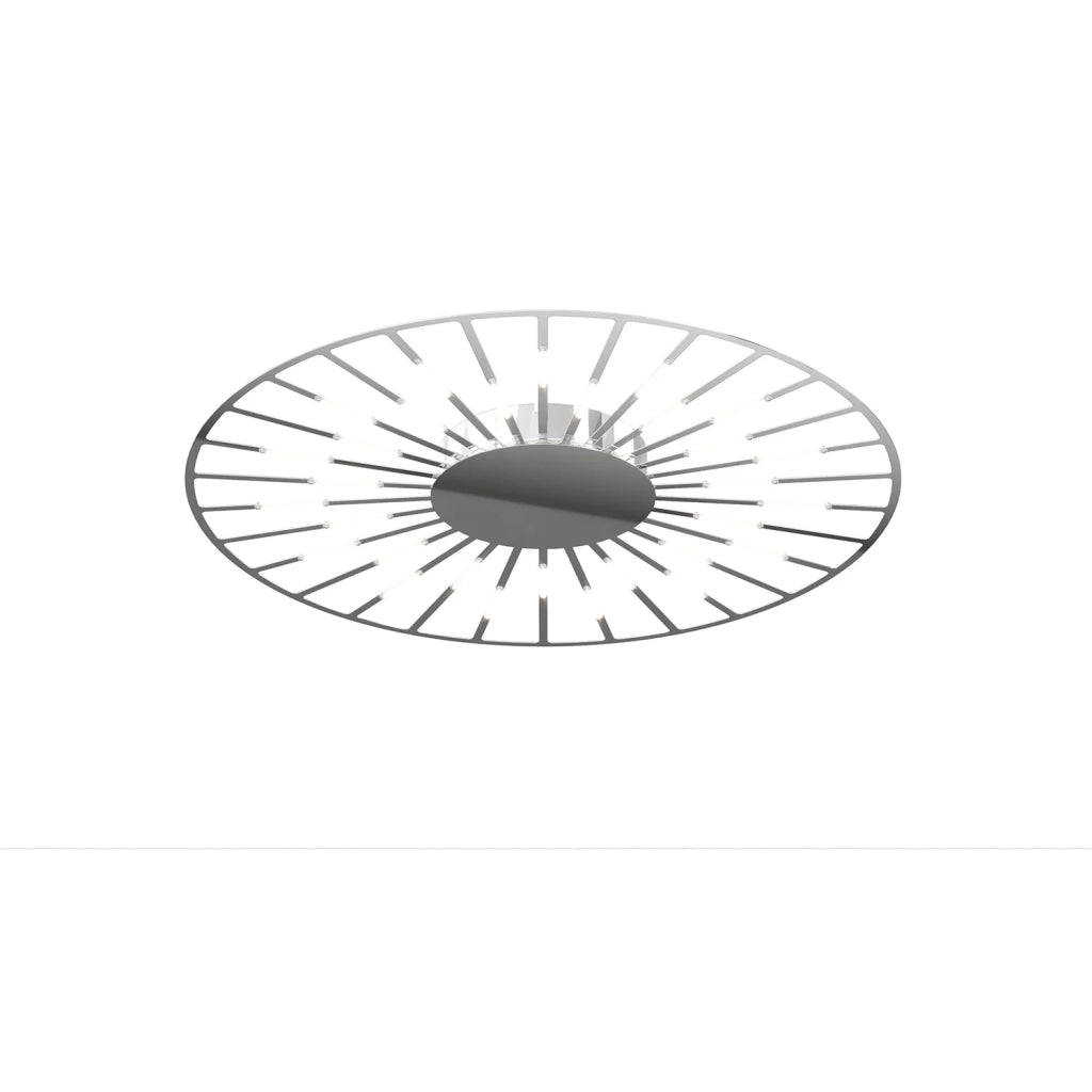 Plafoniera-Applique Moderna Around You Metallo Cromo Led A Vista 61W 3000K