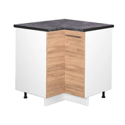 Mobile ad angolo cucina Fame-Line Rovere dorato/Bianco 80.5 cm, PL Antracite Vicco