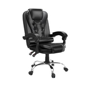 Sedia da ufficio, sedia da ufficio ergonomica  con braccioli, schienale e altezza regolabile, girevole a 360°, nera