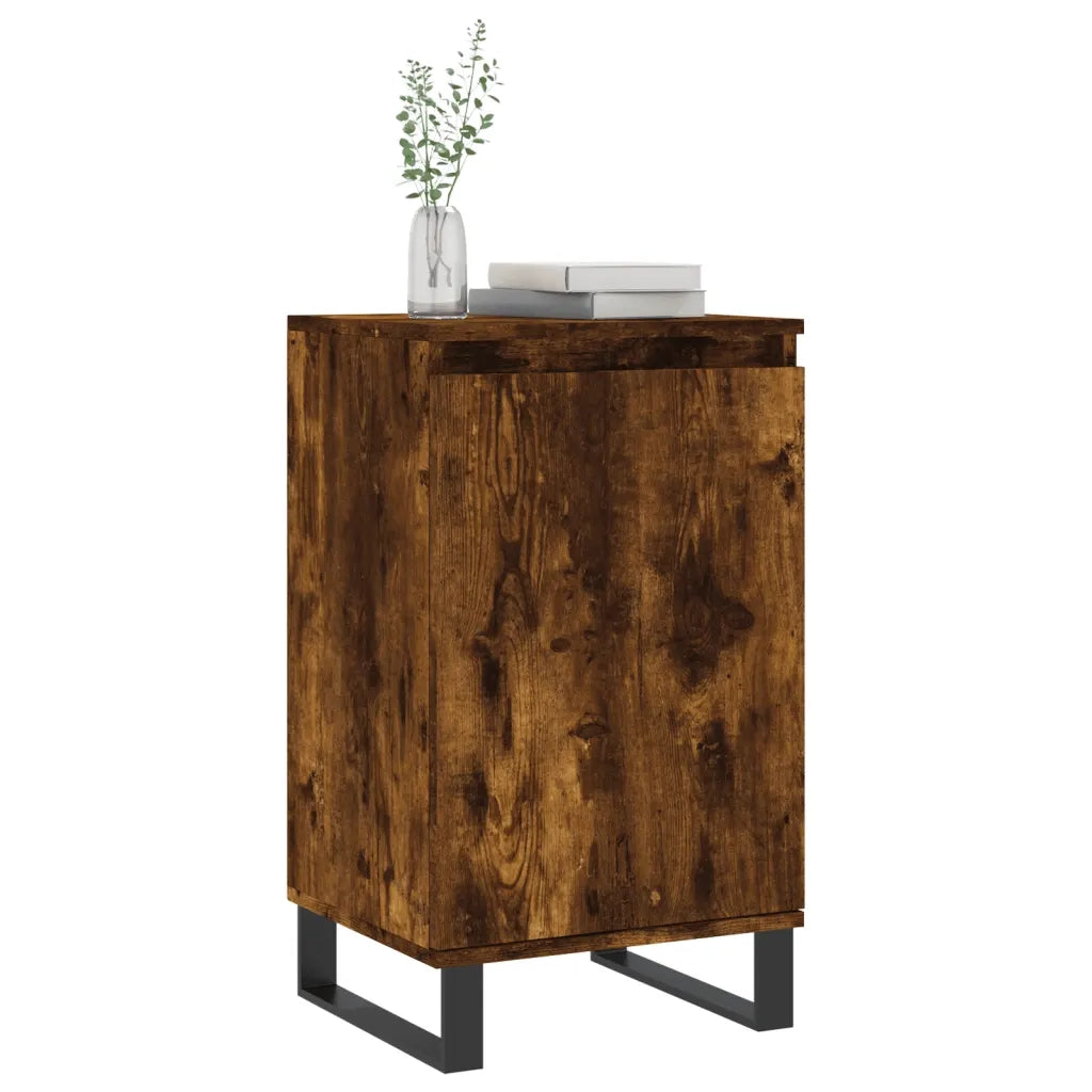 Credenze 2 pz | Madia | Buffet da pranzo | Armadio da pranzo Rovere Fumo 40x35x70 cm in Legno Multistrato