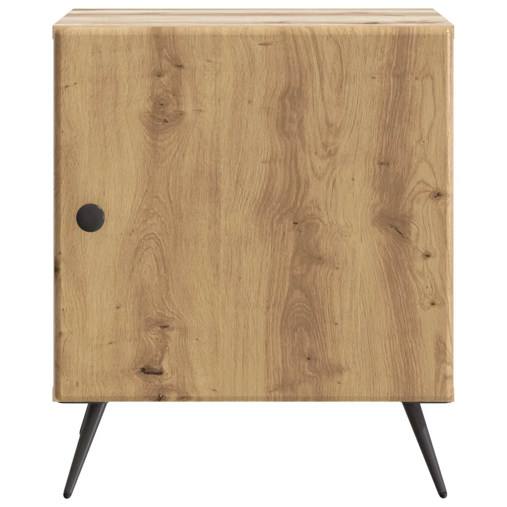 Comodino | Armadio da Notte | Mobiletto da notte Rovere Artigianale 43 x 34,5 x 50 cm
