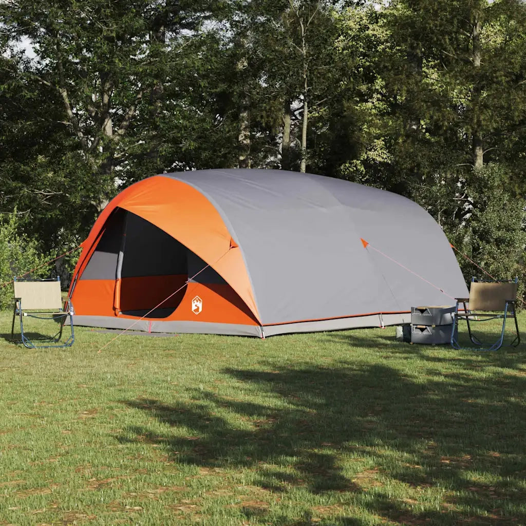Tenda tunnel Grigio e arancione 500 x 348 x 200 cm taffetà 42001171