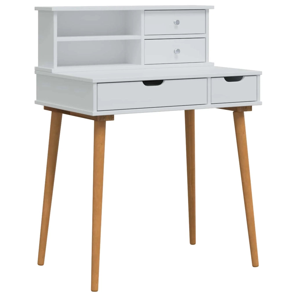 Set Tavolo da Trucco FAUSKE 2 pcs Bianco 76 x 50 x 103,5 cm 3438571