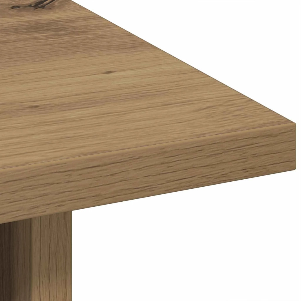 Comodino | Armadio da Notte | Mobiletto da notte Rovere artigianale 41 x 40 x 45 cm Legno multistrato