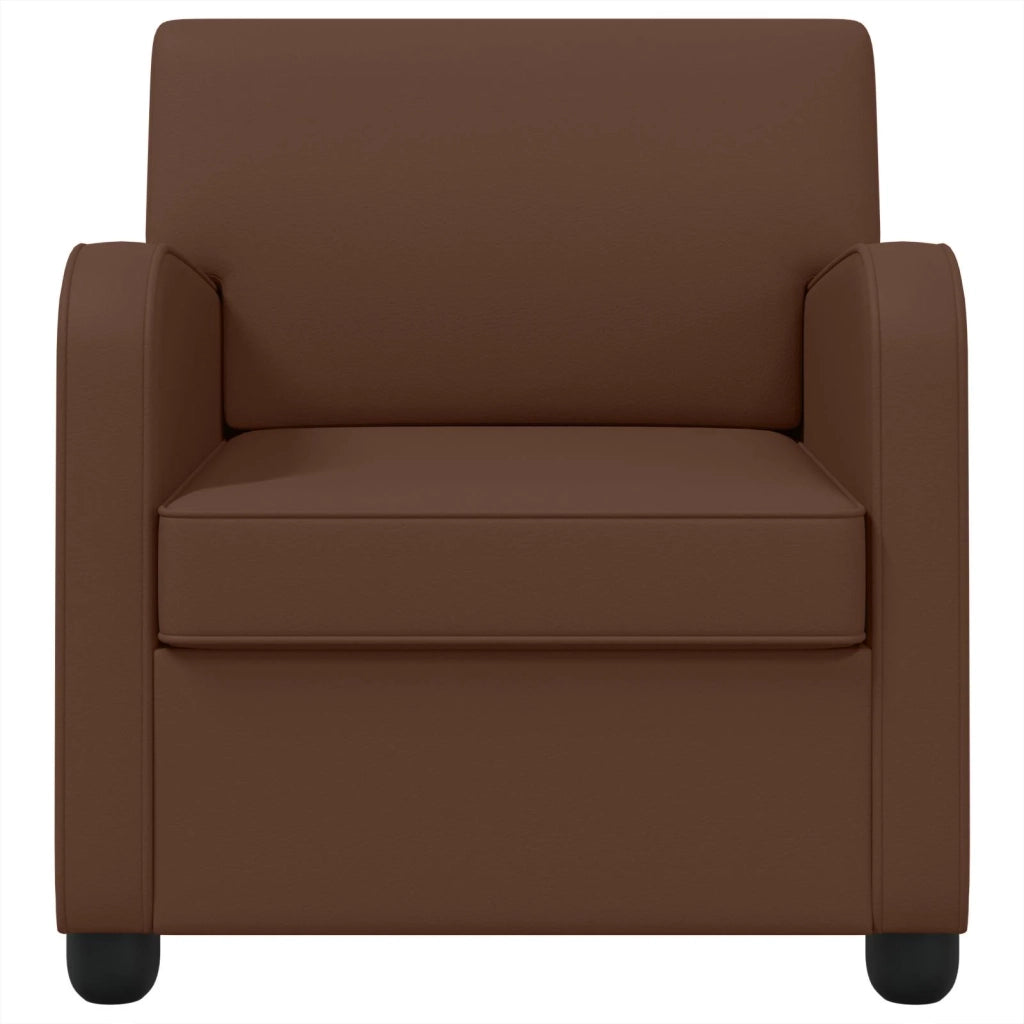 Poltrona Marrone Similpelle 42043428