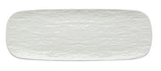 Vassoio in Porcellana Rettangolare Bianco Lungo Touch me 29 x 10 cm