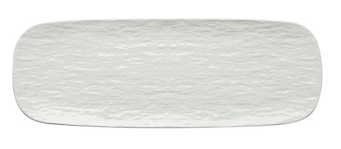 Vassoio in Porcellana Rettangolare Bianco Lungo Touch me 29 x 10 cm