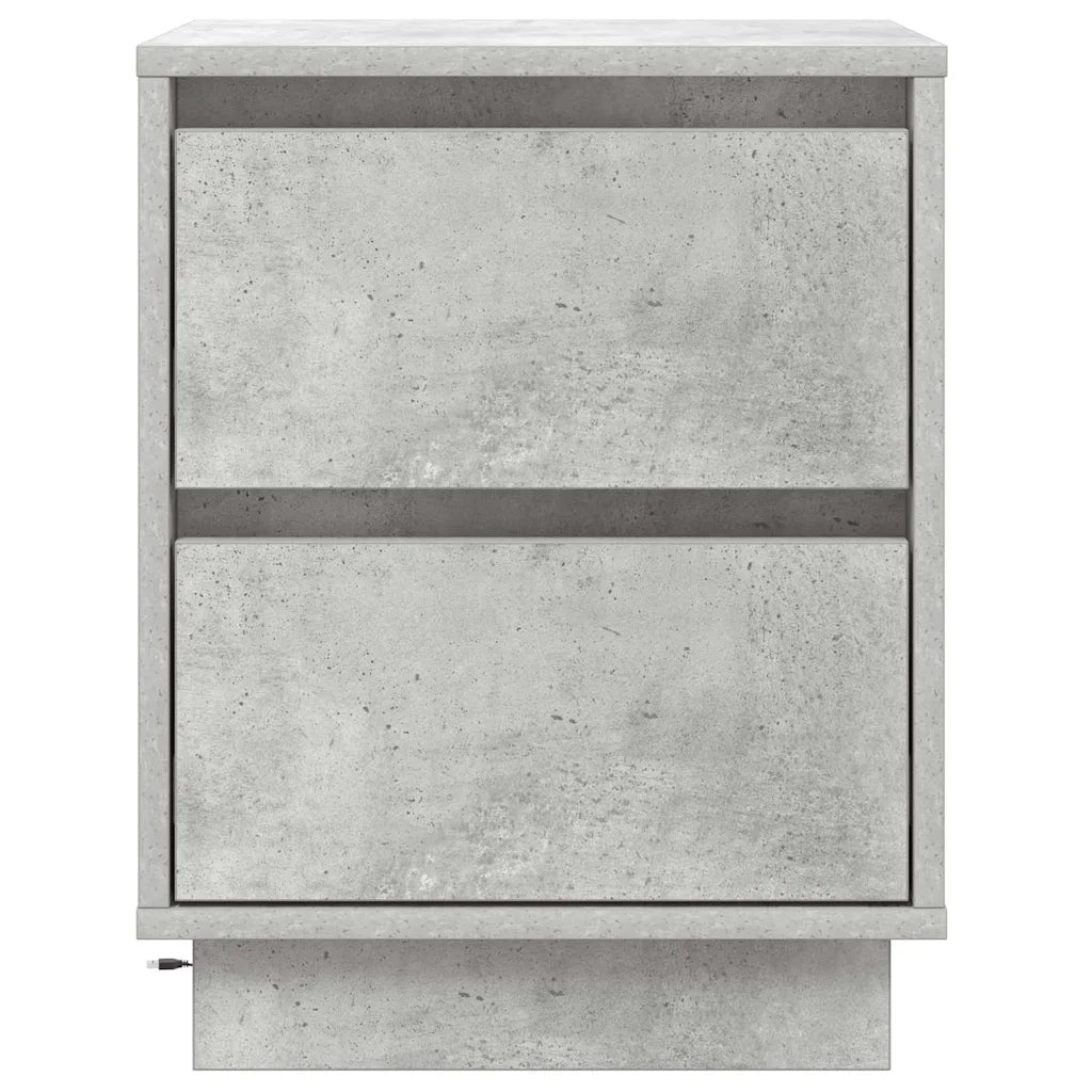 Armadio da Notte con cassetto Grigio cemento 39 x 34,5 x 50 cm 869616