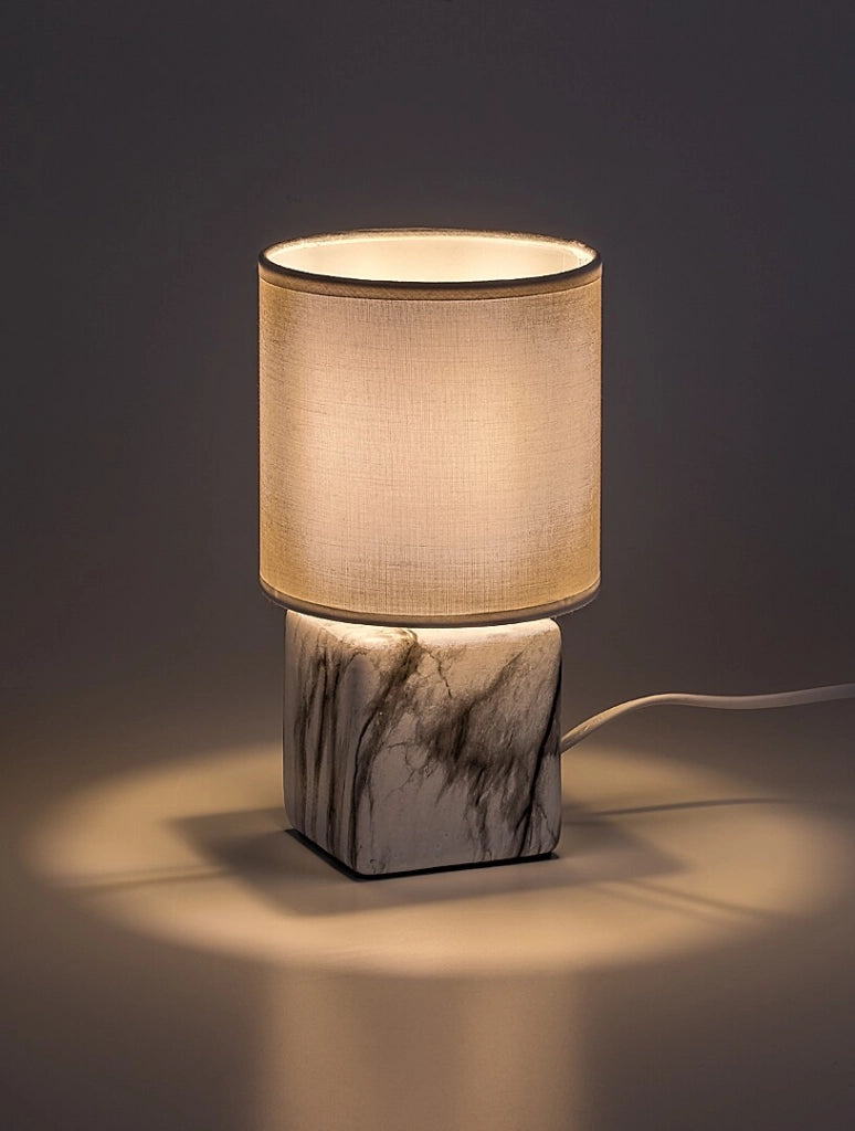 Lampada da tavolo Nalisa 1 luce marmo bianco Rabalux