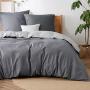 Set di coperte da letto 3 pezzi 200 x 200 cm - Copertina da letto 2 tonalità - Cotone - Incluso 2 cuscini 80 x 80 cm - Certificato Oeko-Tex