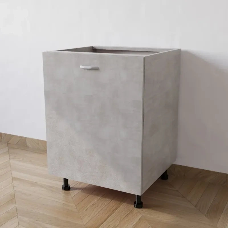 Mobile Base 60 Compreso Di Anta. H 72 Cm L 60 Cm P 55.5 Cm. Spedizione In Kit Cemento