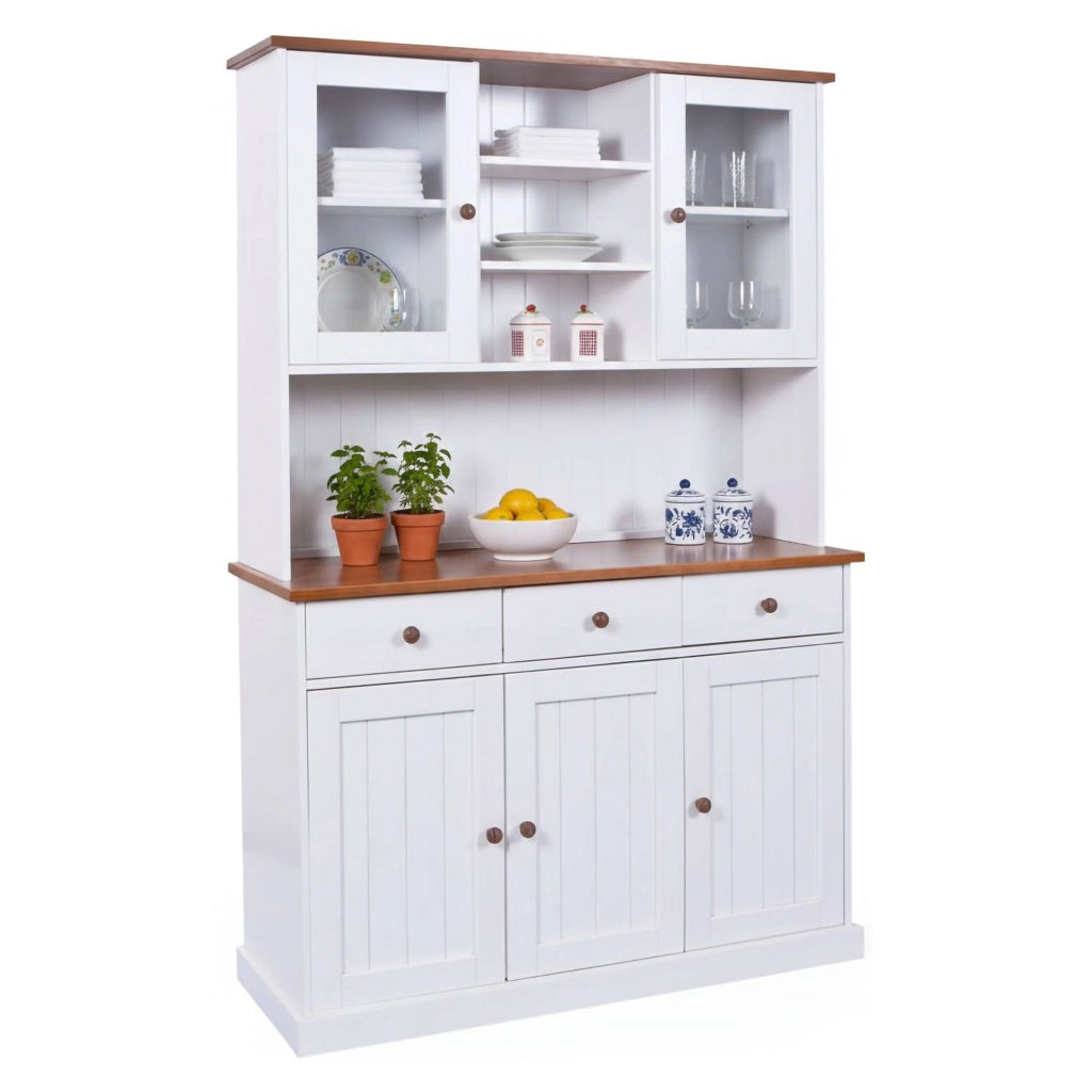 Madia Loranze, Credenza 3 Cassetti, 131x45x181h cm Bianco