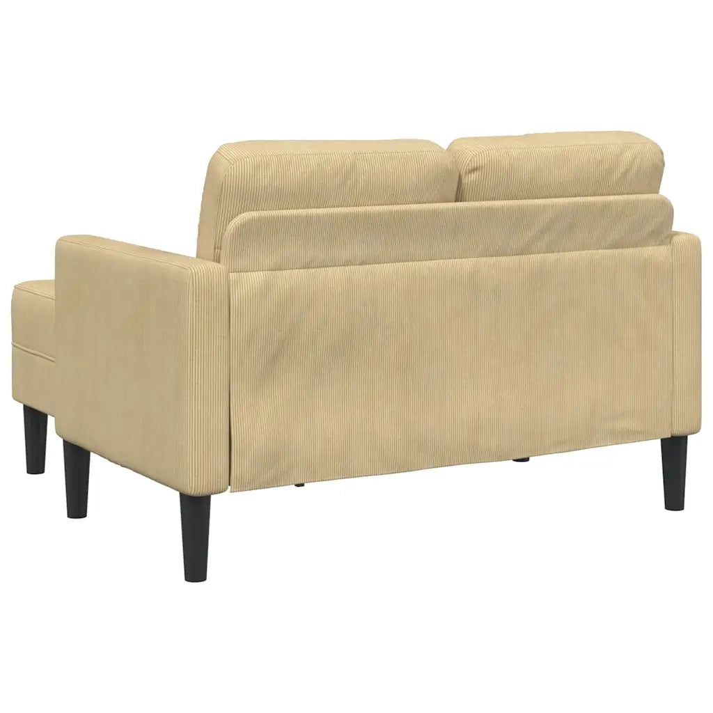 Divano 2 Posti con Chaise a L-Sofa 2 Posti con Chaise Verde Grigio 125 cm Lino