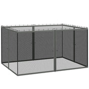 Zanzariere per gazebo giardino ¨C zephmum ¨C 4 pezzi per 3x4m grigio