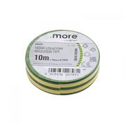Nastro isolante Ecolight 15mm 0,13mm giallo-verde PE 10m