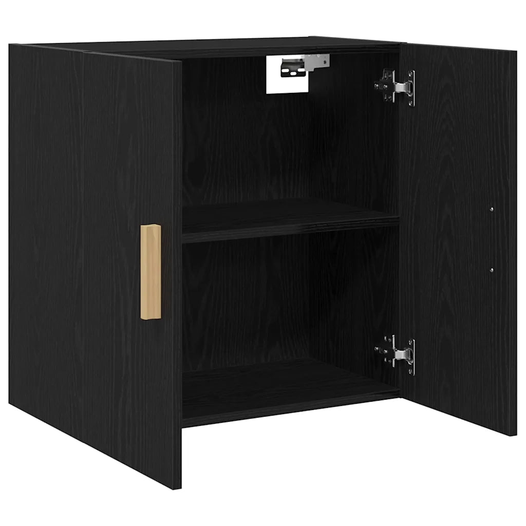 Armadietto a muro Rovere Nero 60 x 30 x 60 cm Legno multistrato 862799