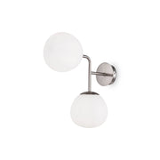 Applique Maytoni Erich nichel 2xE14 sfera bianca MOD221