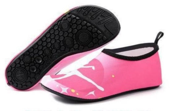 Scarpette di gomma con suole spesse - misura 3XL/(44-46) - altezza 28-29 cm - scarpe traspiranti, leggere e aderenti per nuoto - scarpe per immersioni - scarpe da tennis - scarpe per la spiaggia e calze - per piedi nudi, idonee per yoga e calze