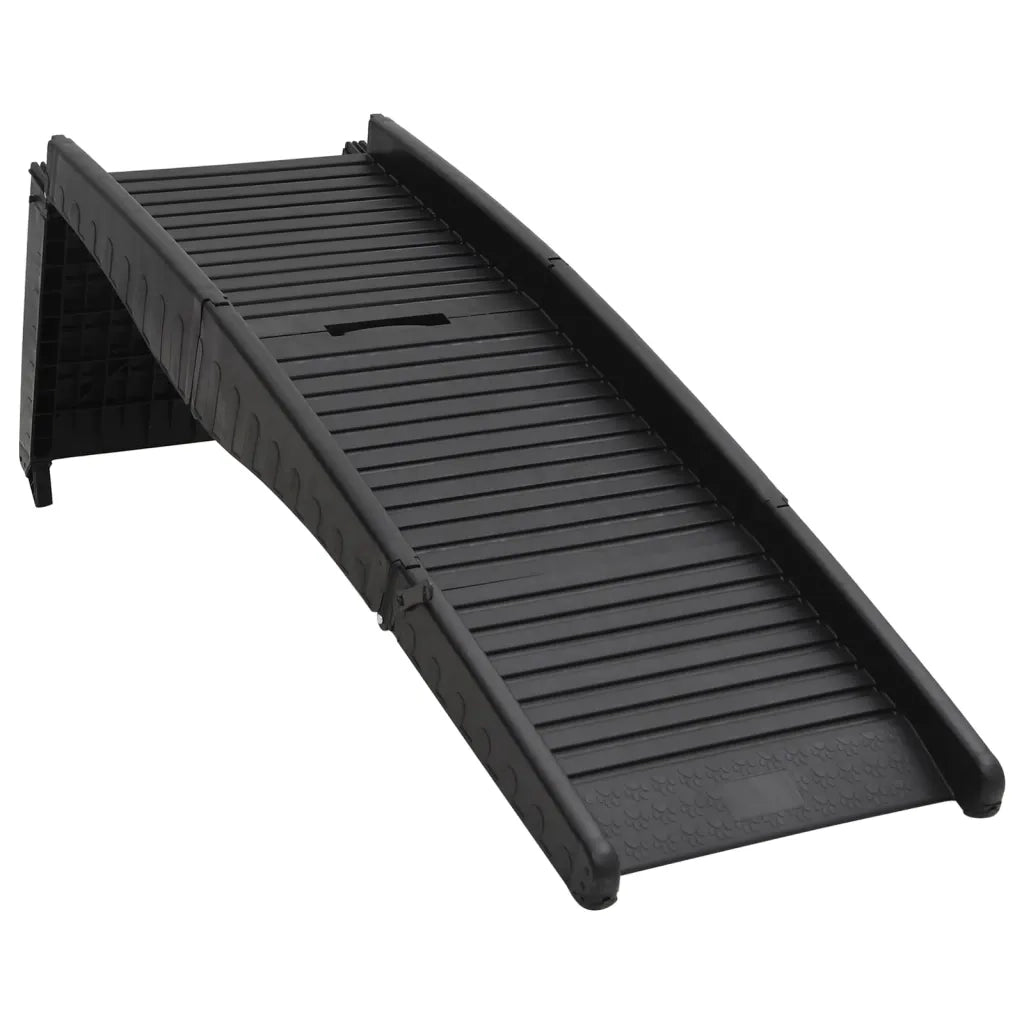 Rampa per Cani Pieghevole Nera 153x40x12,5 cm in Plastica CFW7116135