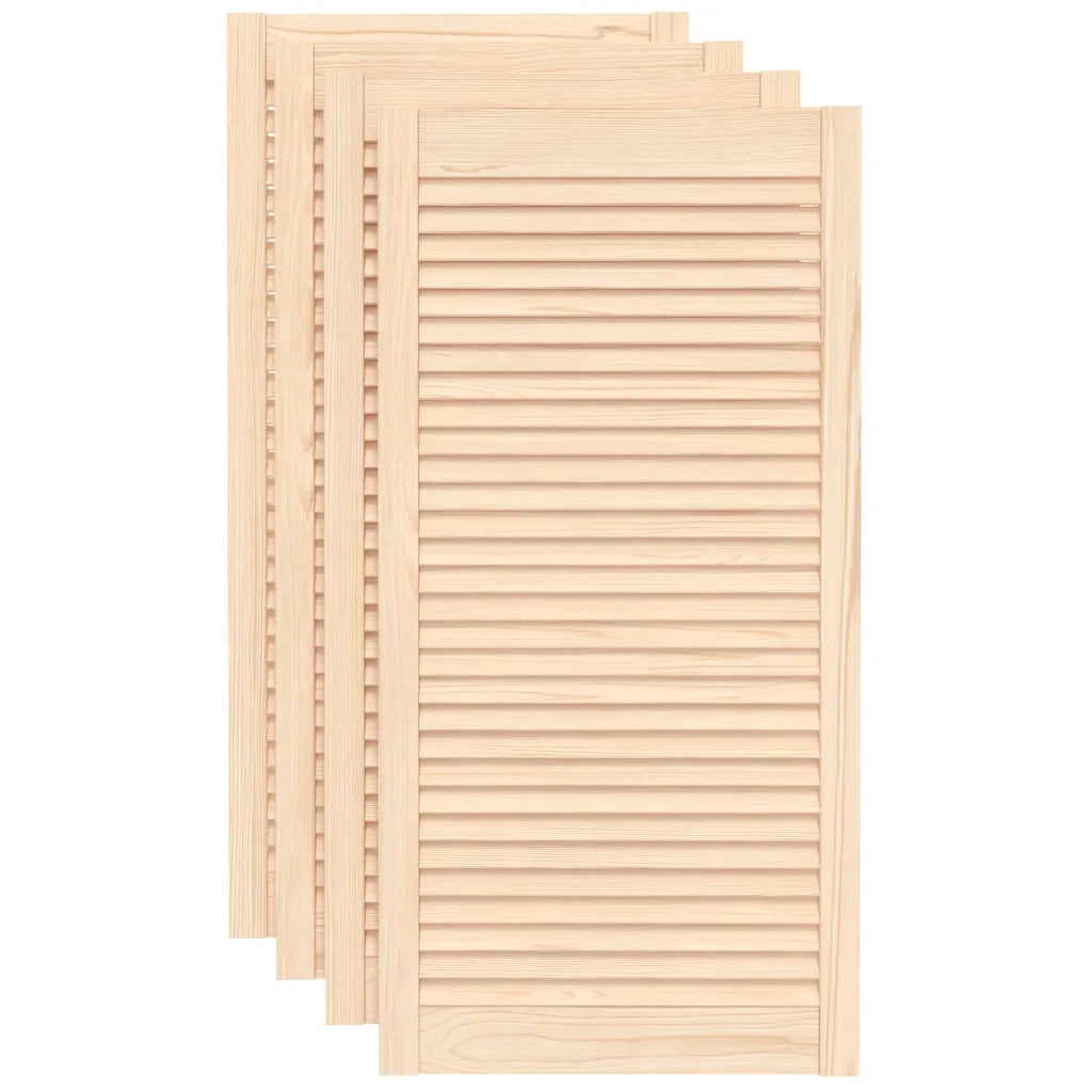 Ante con Design a Lamelle 4 pz 99,3x49,4 cm in Legno di Pino 151138