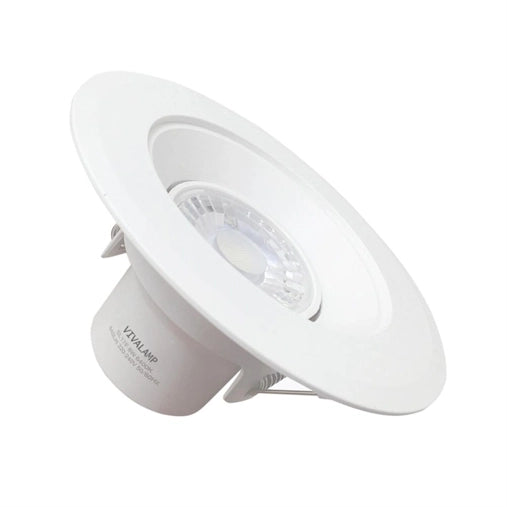 Portafaretto faro Faretto LED Luce Naturale 4200k COB 8w orientabile rotondo foro incasso 65-1115mm