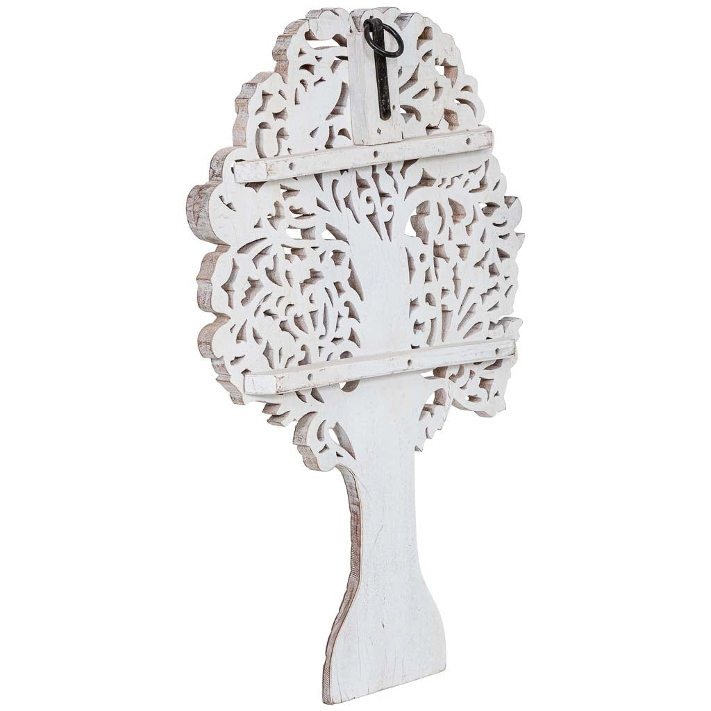Pannello in legno d'albero bianco invecchiato 60x5x90 cm