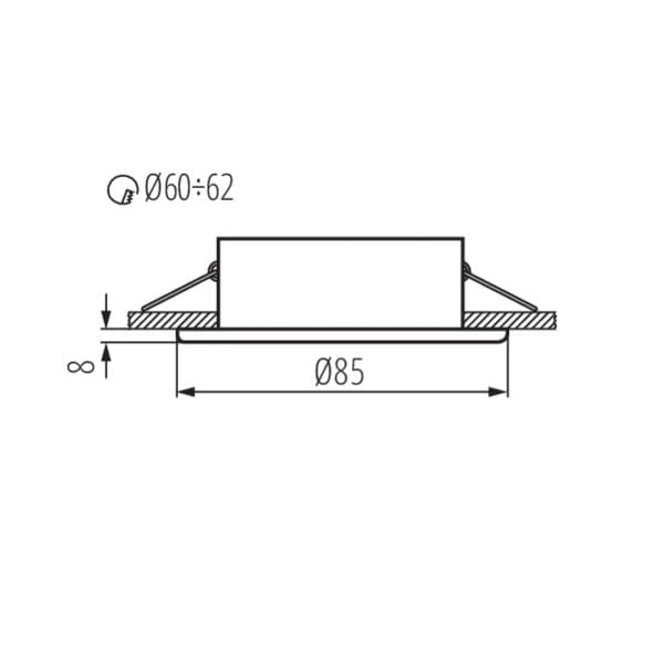 Kanlux MARIN faretto incasso soffitto bianco GX5.3 IP44