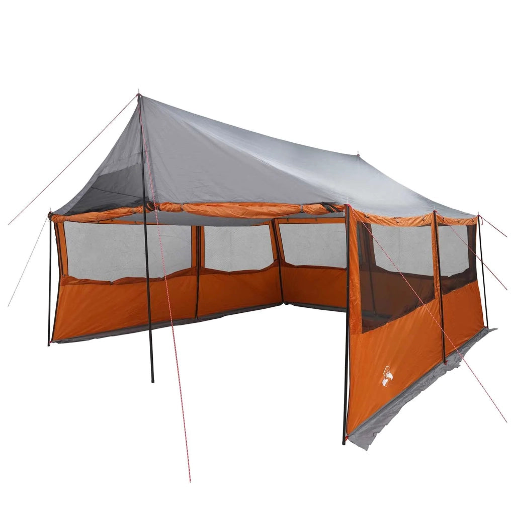 Tenda Familiare con tetto Grigio e arancione 450 x 400 x 265 cm 42028601