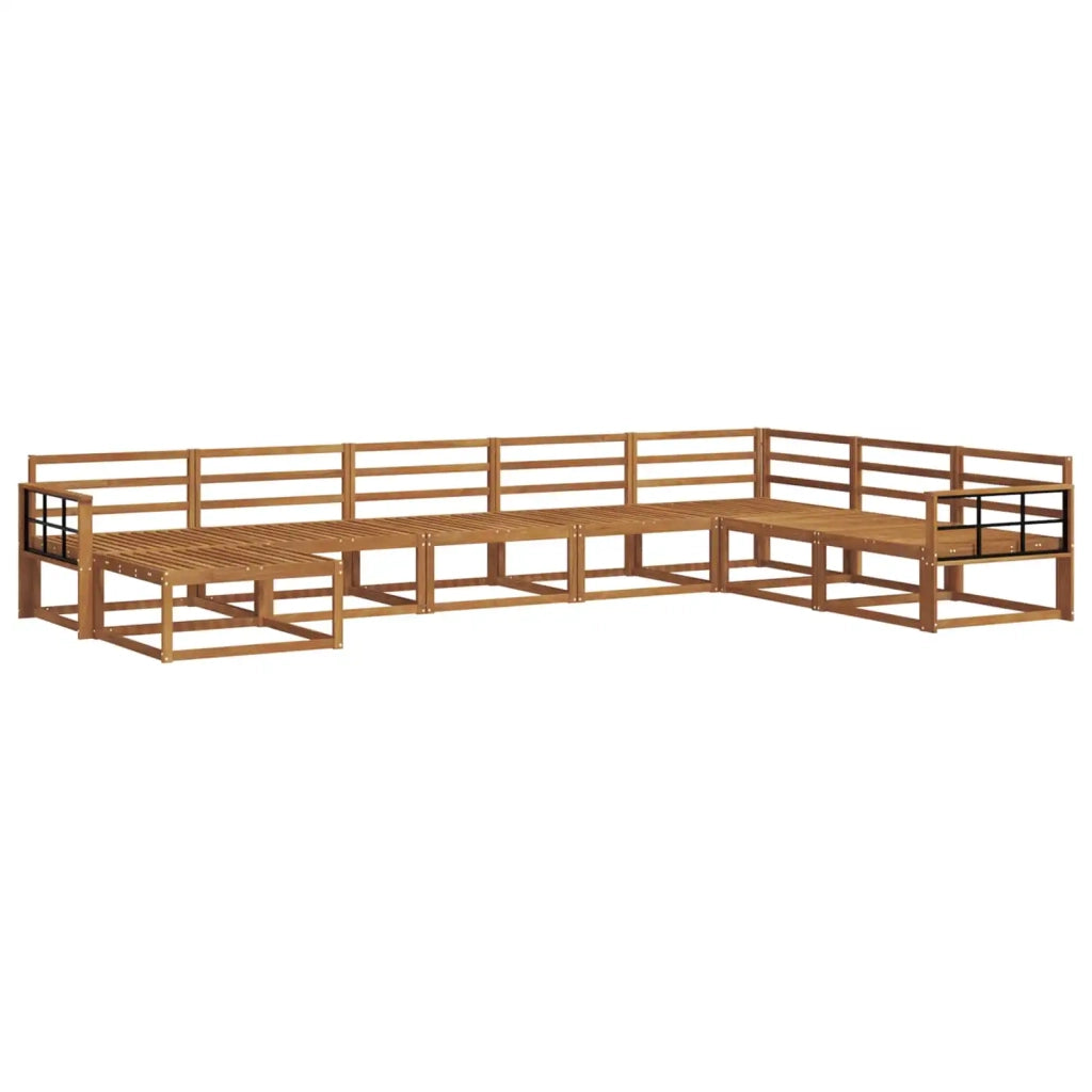 Set di divani da esterno 8 pcs Naturale