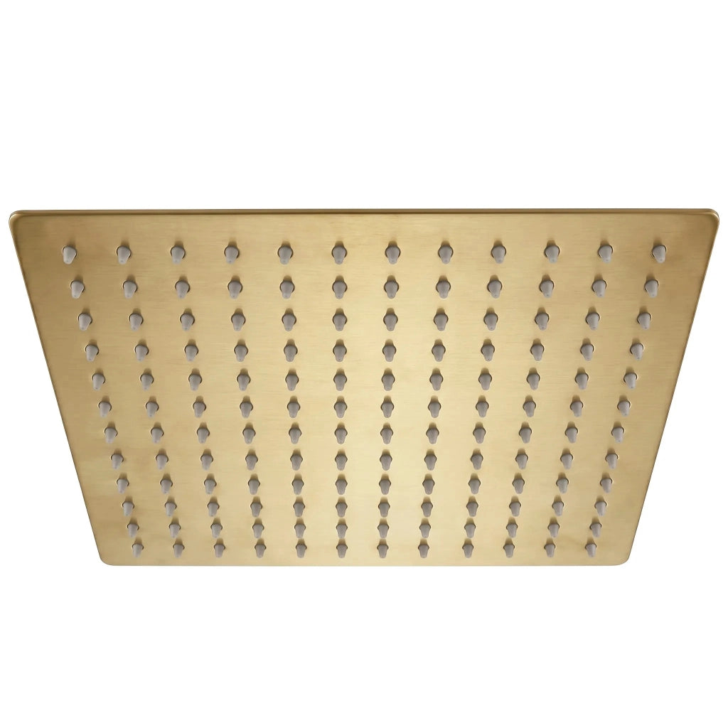 Soffione Doccia Quadrato Rea Js-p015bg 30cm Brush Gold