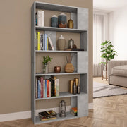 Libreria/Divisorio Grigio Cemento 80x24x159cm Legno Ingegnerizzato 800103