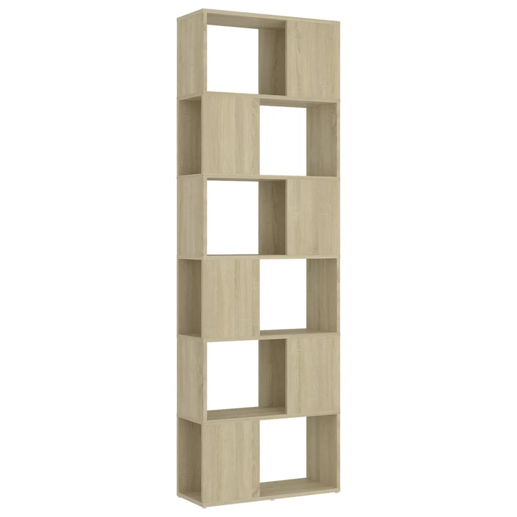 Libreria/Divisorio Rovere Sonoma 60x24x186 cm in Truciolato cod mxl 14800