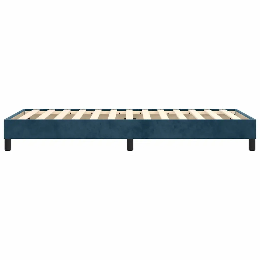 Struttura Letto a Rete a Molle Blu Scuro 90x200 cm in Velluto 3120752