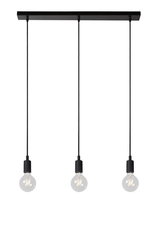 Lampadario Lucide FIX nero 3xE27 max 60W 08408/03/30