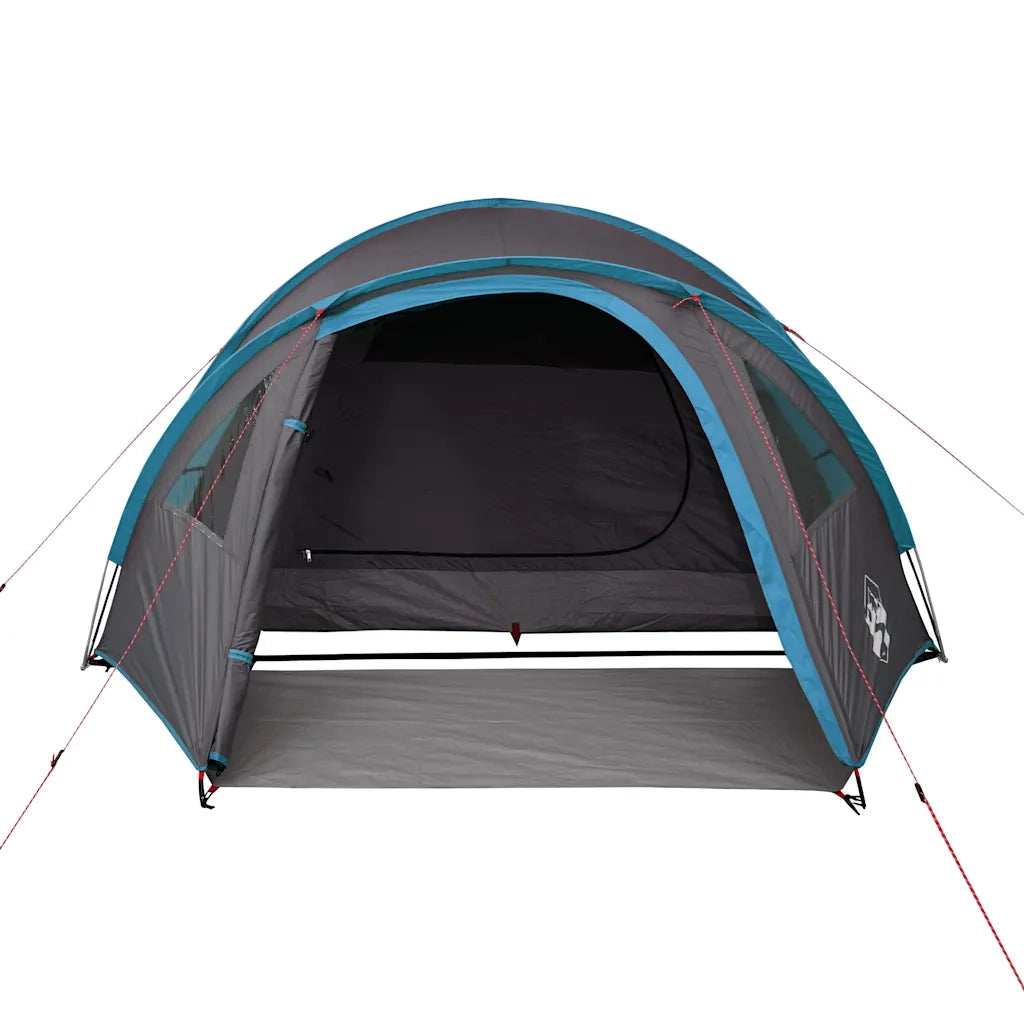 Tenda da Campeggio a Cupola per 4 Persone Blu Impermeabile 94350