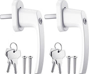 Maniglia per finestra in alluminio 2X, maniglia di sicurezza per finestra chiusura, blocco finestra, serratura per bambini, maniglia per finestra a serraggio parallelo