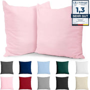 Cuscino copri 40x40 cm di cotone rinforzato (set da 2) - Rosa - Tessuto compatto con 57 fili/cm² - Cuscino copri 40x40 cm - Certificato Oeko Tex - 

Modello: 40x40 cm
Dimensioni: 40x40 cm
Materiali: Cotone rinforzato
Certificazioni: Oeko Tex