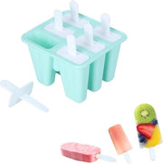 Forme di ghiaccio in silicone per trattate uniche - verde - purea yogurt frutta pudding marmellata - facile da pulire - 4 stelle 6 stelle