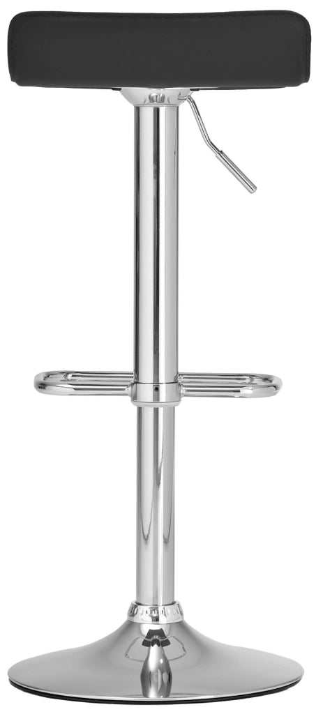 Sgabello bar Dyn in similpelle nero